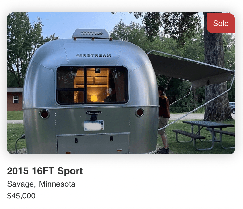 2015 Airstream Bambi Sport - 16 Ft - SOLD 2015 Airstream Bambi Sport - 16 Ft - SOLD