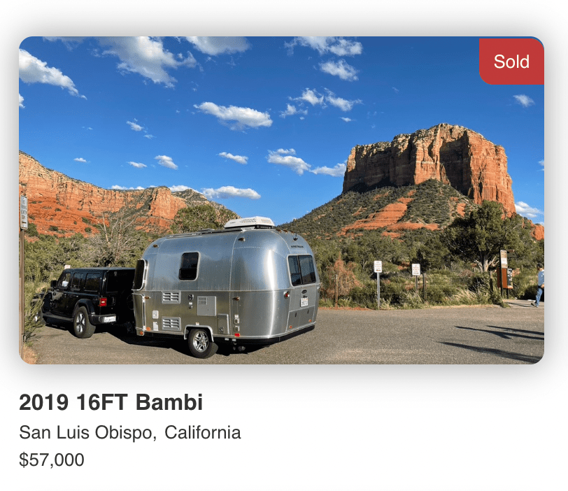 2019 Airstream Bambi - 16 ft - SOLD 2019 Airstream Bambi - 16 ft - SOLD