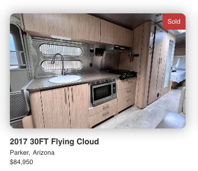 2017 AIRSTREAM Flying Cloud 30 ft. SOLD 2017 AIRSTREAM Flying Cloud 30 ft. SOLD