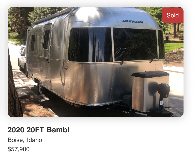 2020 Airstream Bambi - 20 Ft - SOLD 2020 Airstream Bambi - 20 Ft - SOLD