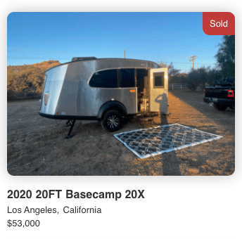 2020 AIRSTREAM BASECAMP 20X 2020 AIRSTREAM BASECAMP 20X