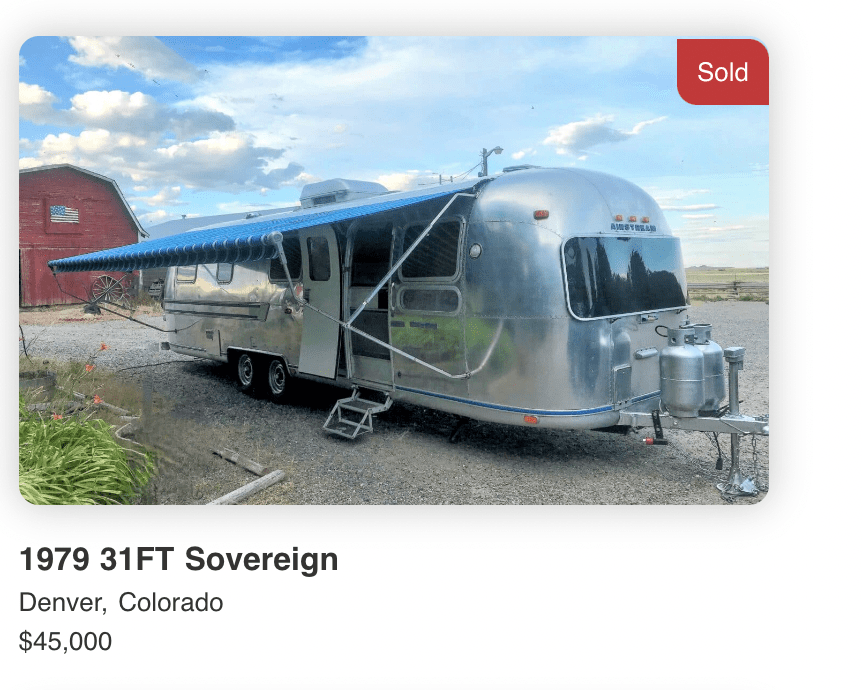 1979 Airstream Sovereign - 31 Ft. - SOLD 1979 Airstream Sovereign - 31 Ft. - SOLD