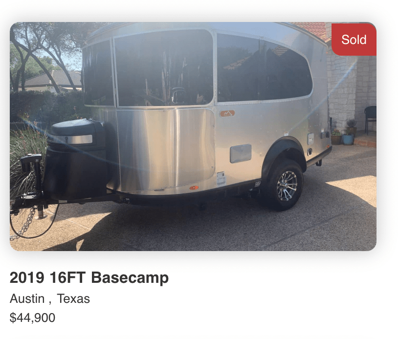 2019 Airstream BaseCamp - 16 Ft - SOLD 2019 Airstream BaseCamp - 16 Ft - SOLD