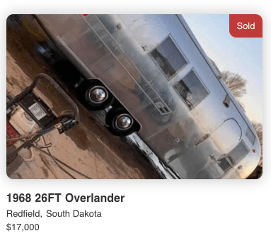 1968 AIRSTREAM OVERLANDER - SOLD 1968 AIRSTREAM OVERLANDER - SOLD