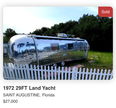 1972 AIRSTREAM AMBASSADOR - 29 FT. 1972 AIRSTREAM AMBASSADOR - 29 FT.