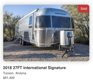 2018 AIRSTREAM International Signature 27 ft. - SOLD 2018 AIRSTREAM International Signature 27 ft. - SOLD