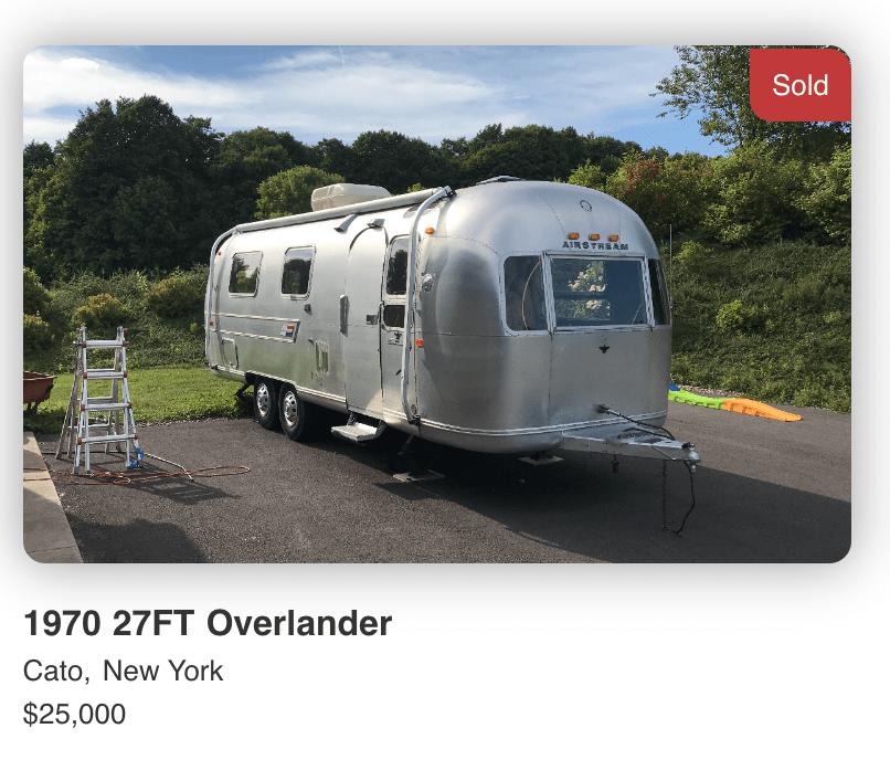 1970 AIRSTREAM OVERLANDER - SOLD 1970 AIRSTREAM OVERLANDER - SOLD