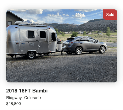 2018 AIRSTREAM Bambi 16 - SOLD 2018 AIRSTREAM Bambi 16 - SOLD