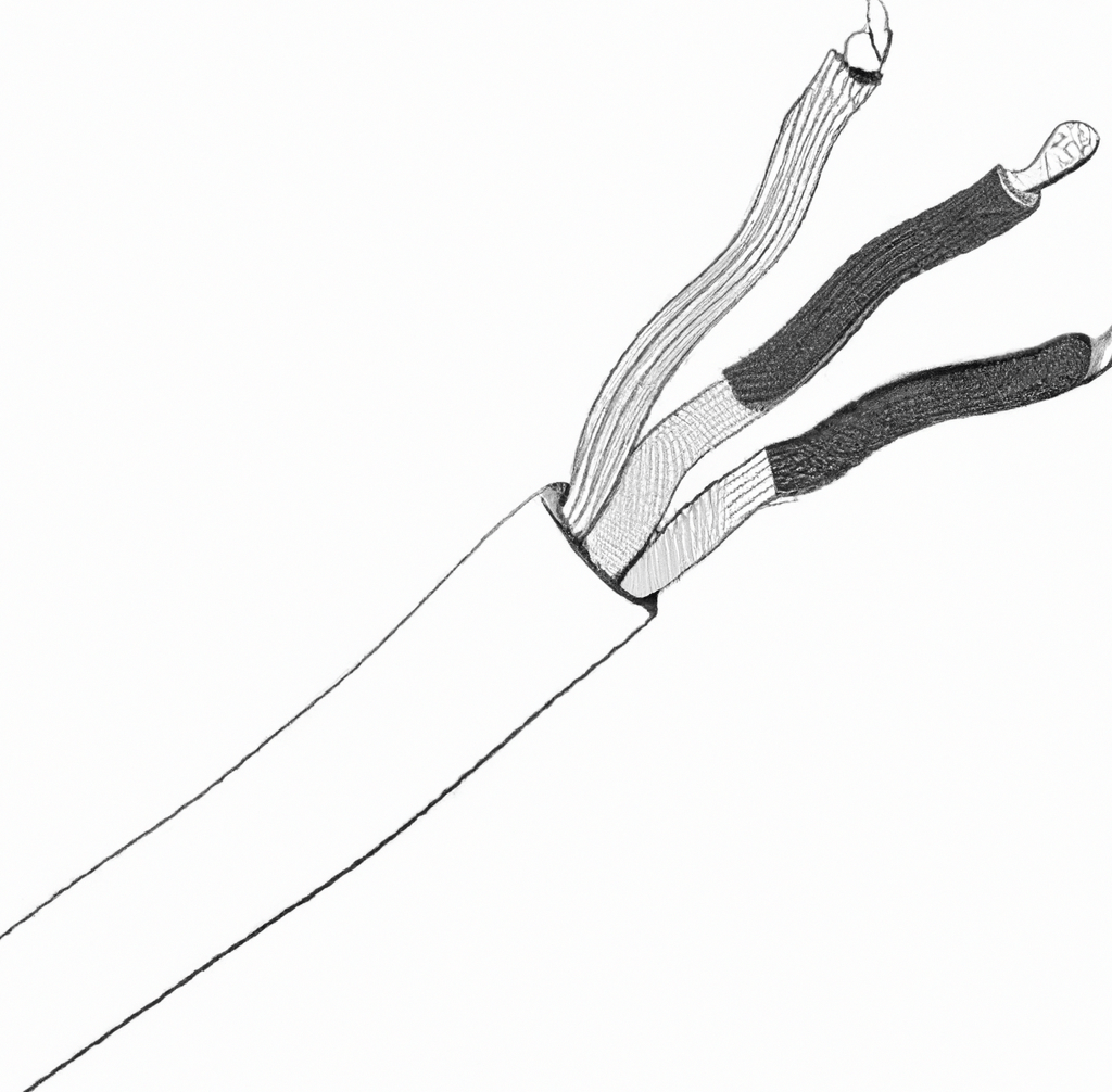 Sketch of an electrical cable Sketch of an electrical cable