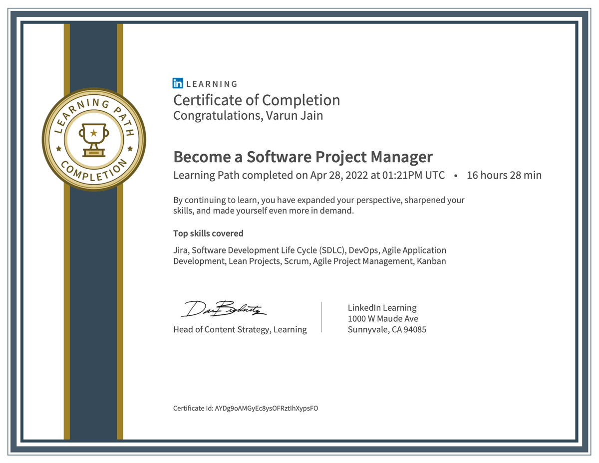 Become a Software Project Manager Learning Path Become a Software Project Manager Learning Path