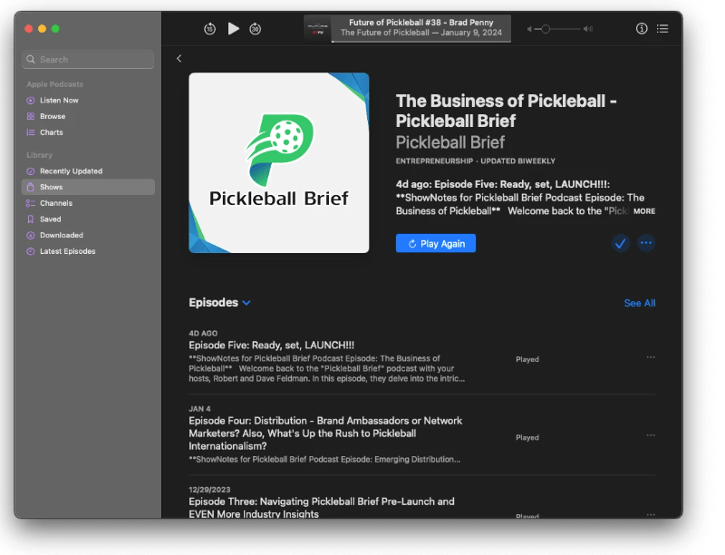 The Business of Pickleball Podcast The Business of Pickleball Podcast