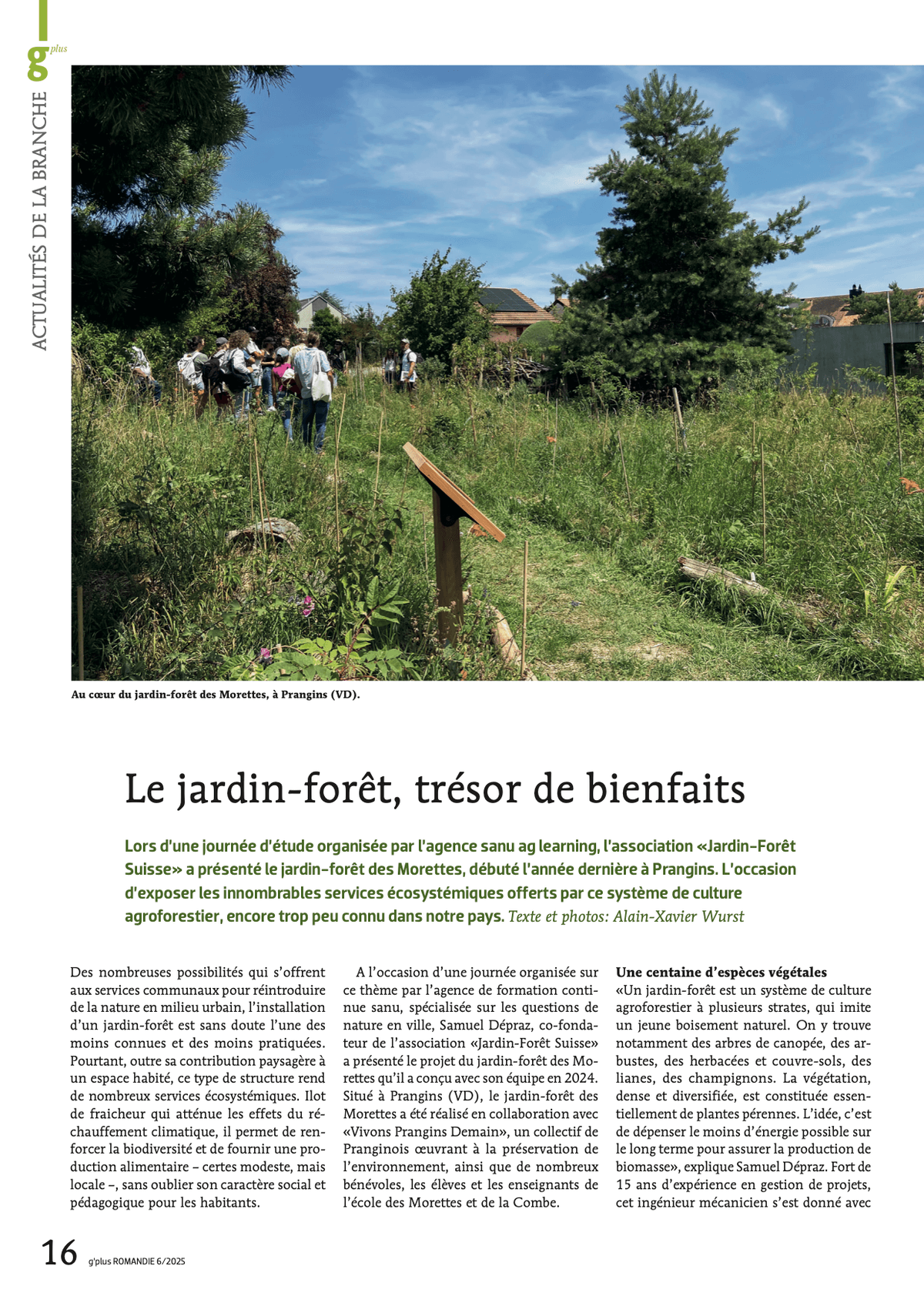Article Gplus, Alain-Xavier Wurst, 2025 Article Gplus, Alain-Xavier Wurst, 2025
