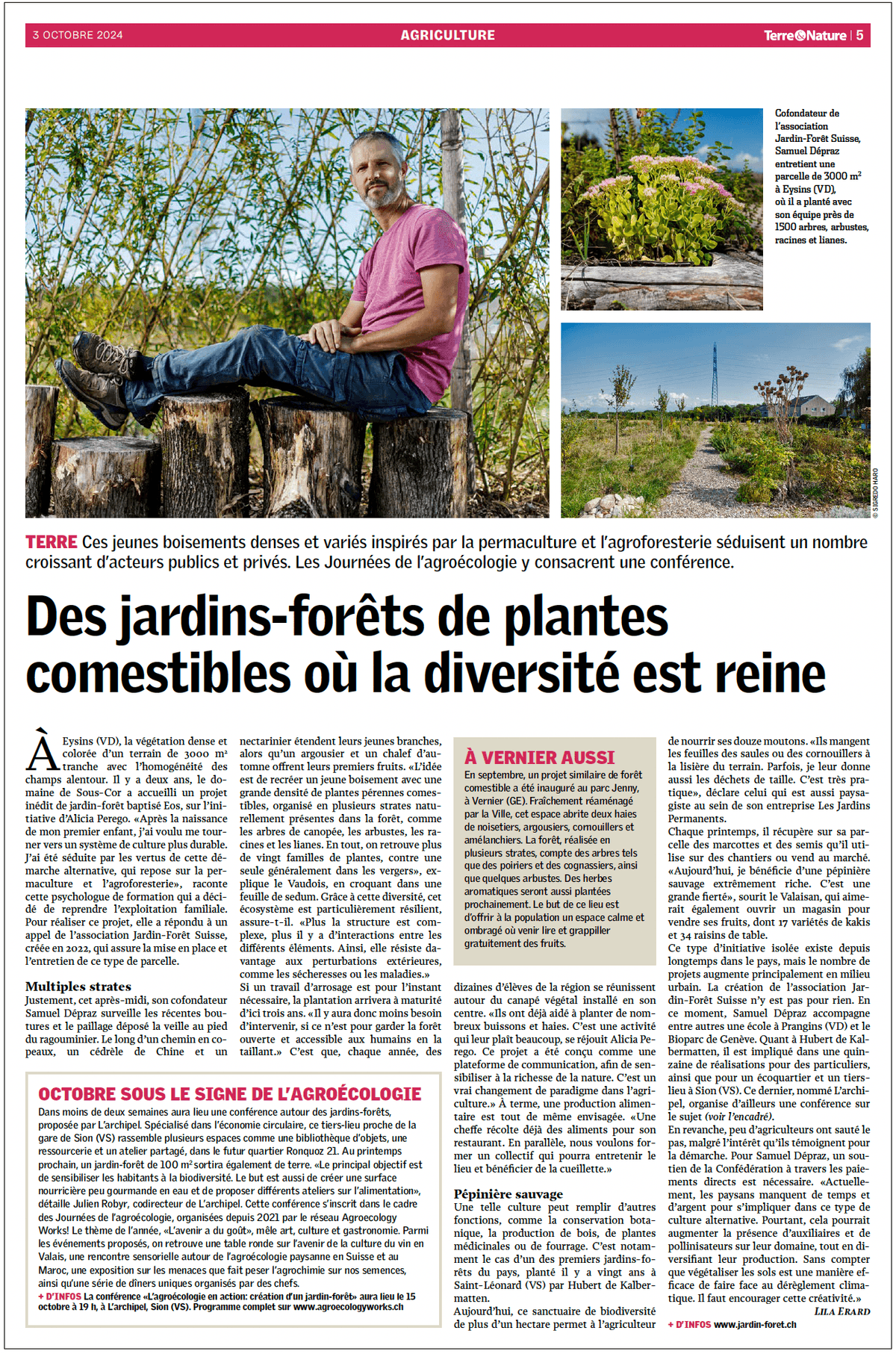 article de Terre et nature, jardin-forêt d'Eos article de Terre et nature, jardin-forêt d'Eos