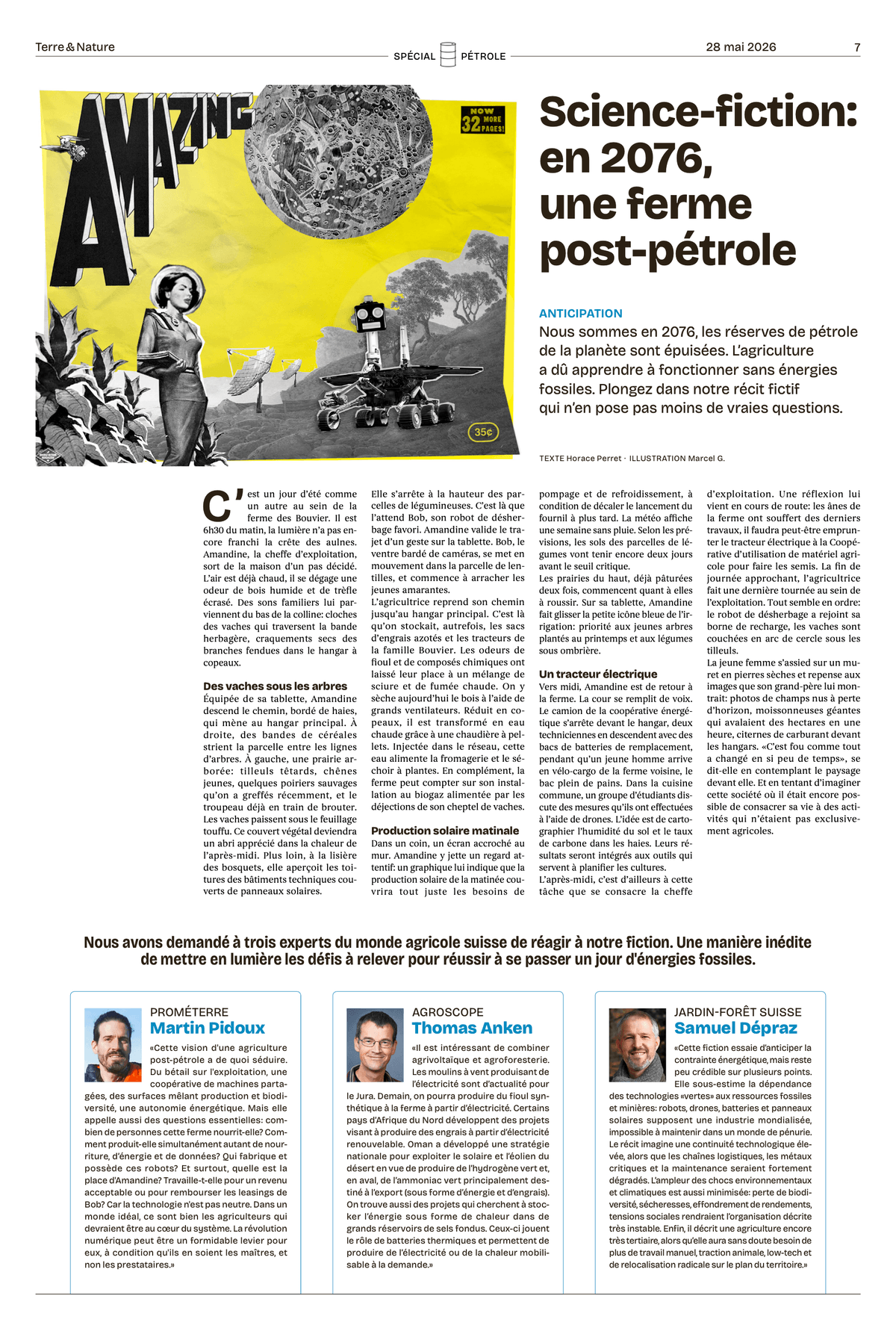 article terre et nature, commentaire, post-pétrole, sécurité alimentaire, low-tech article terre et nature, commentaire, post-pétrole, sécurité alimentaire, low-tech