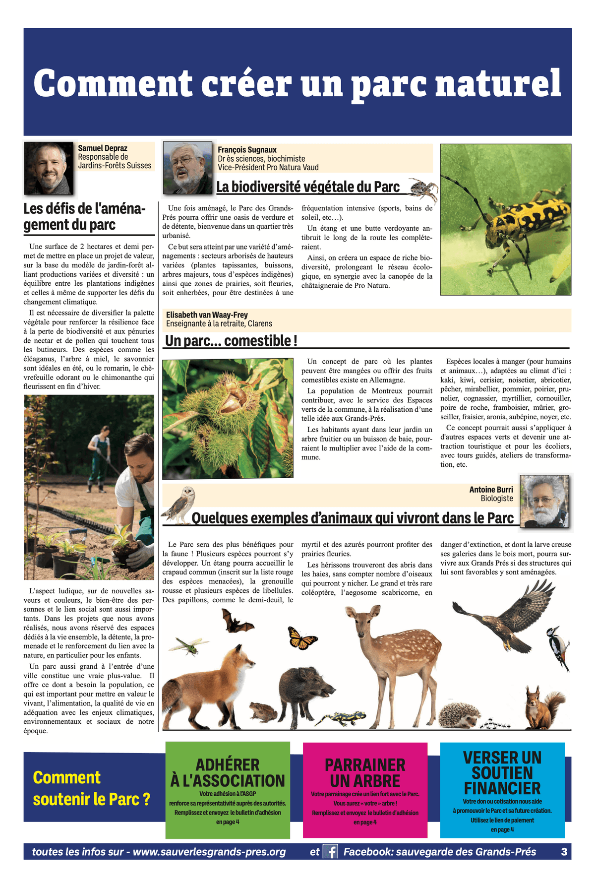 Journal du Parc Naturel des Grands Prés, Montreux, Marianne Lipari Journal du Parc Naturel des Grands Prés, Montreux, Marianne Lipari