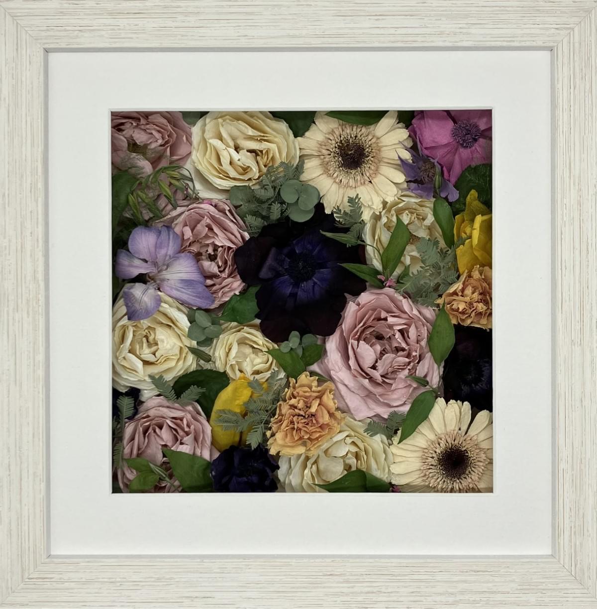 Funeral flower preservation style framed design Funeral flower preservation style framed design