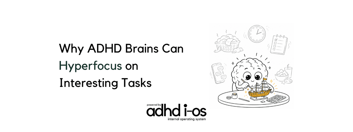 A cartoon brain completely absorbed in building a model ship, demonstrating ADHD hyperfocus on interesting tasks. A cartoon brain completely absorbed in building a model ship, demonstrating ADHD hyperfocus on interesting tasks.