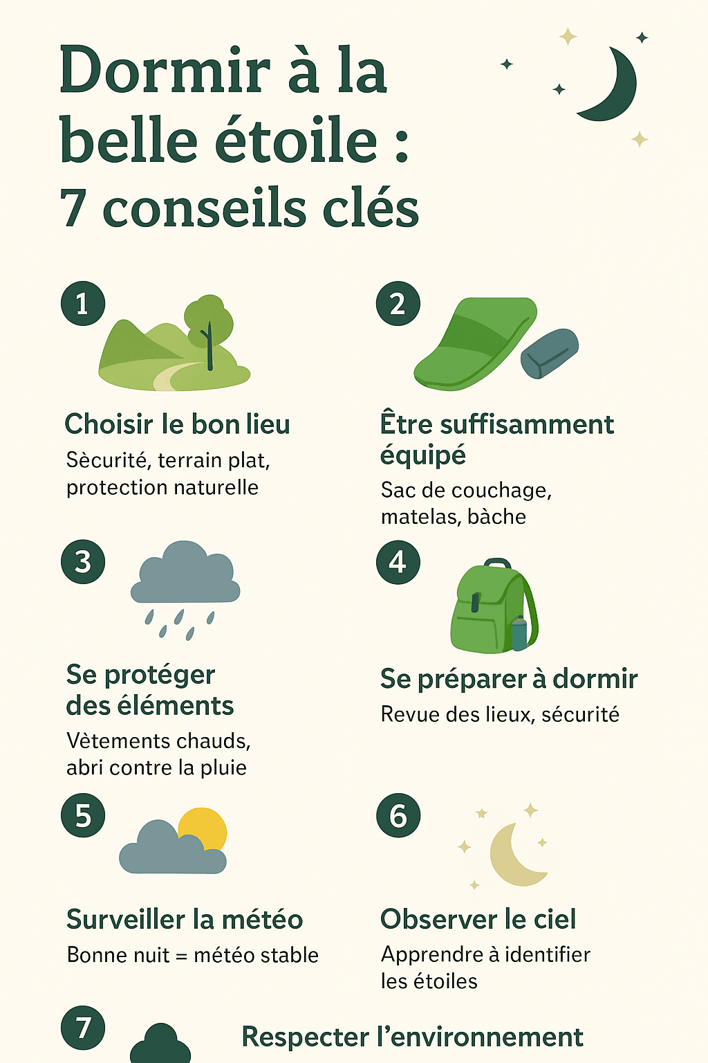 7 conseils nuit à la belle étoile 7 conseils nuit à la belle étoile