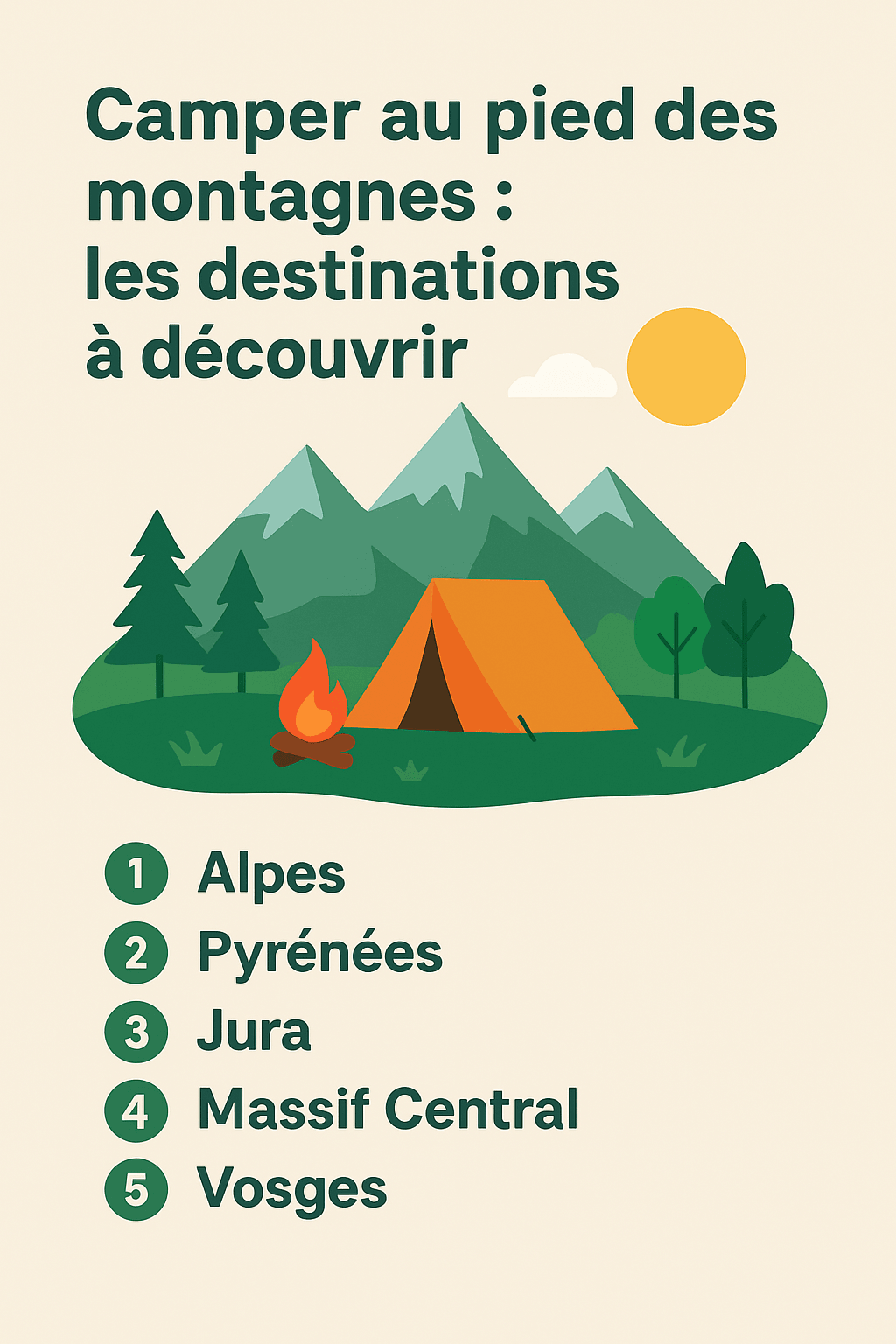camper au pied des montagnes camper au pied des montagnes
