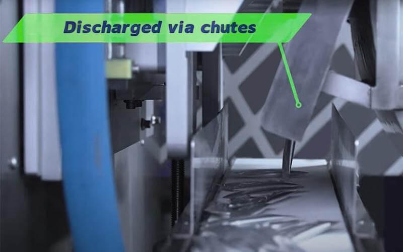 Discharging and secondary packaging Discharging and secondary packaging