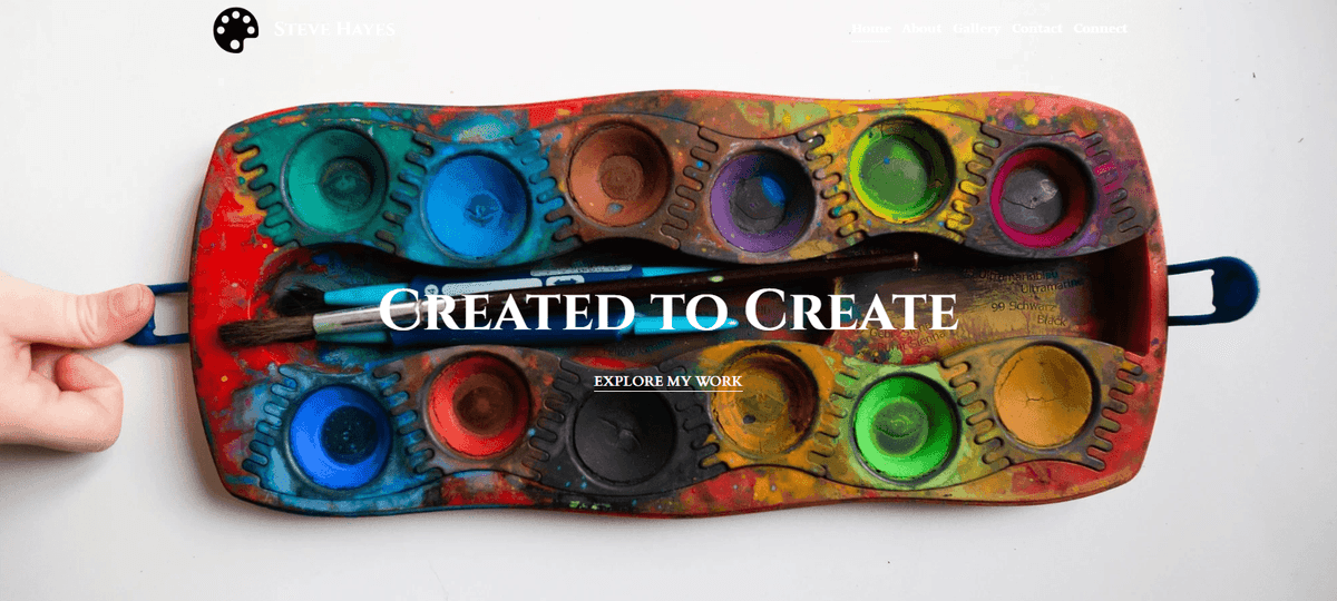 Hayes Gallery Template från Strikingly Hayes Gallery Template från Strikingly