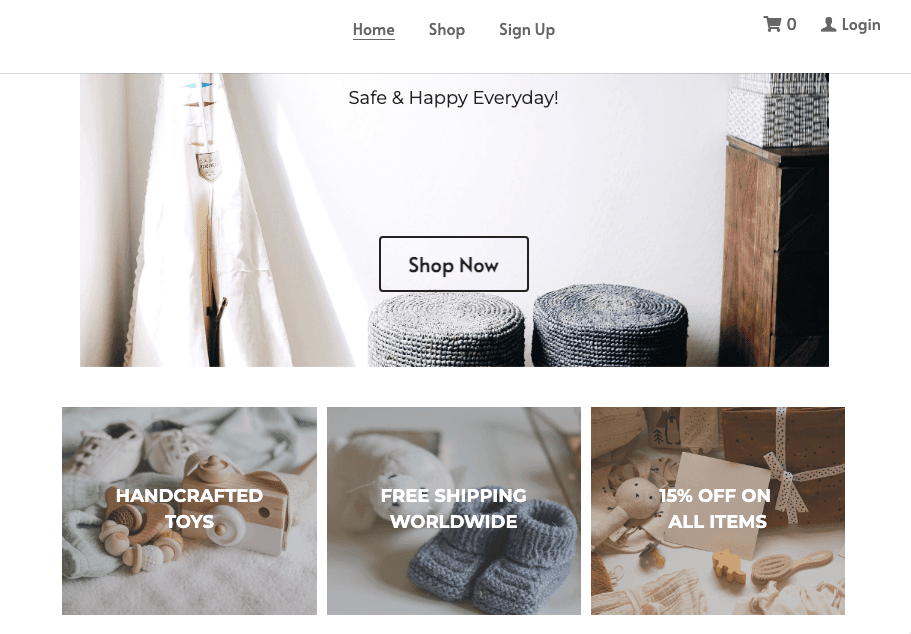 Szablon Little Toys od Strikingly Szablon Little Toys od Strikingly