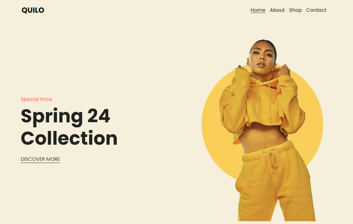 Plantilla Quilo de Strikingly Plantilla Quilo de Strikingly