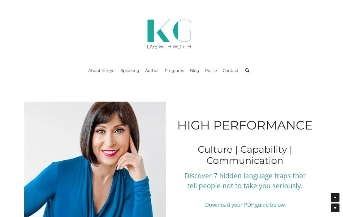 Sitio web de Kerryn Gamble Sitio web de Kerryn Gamble