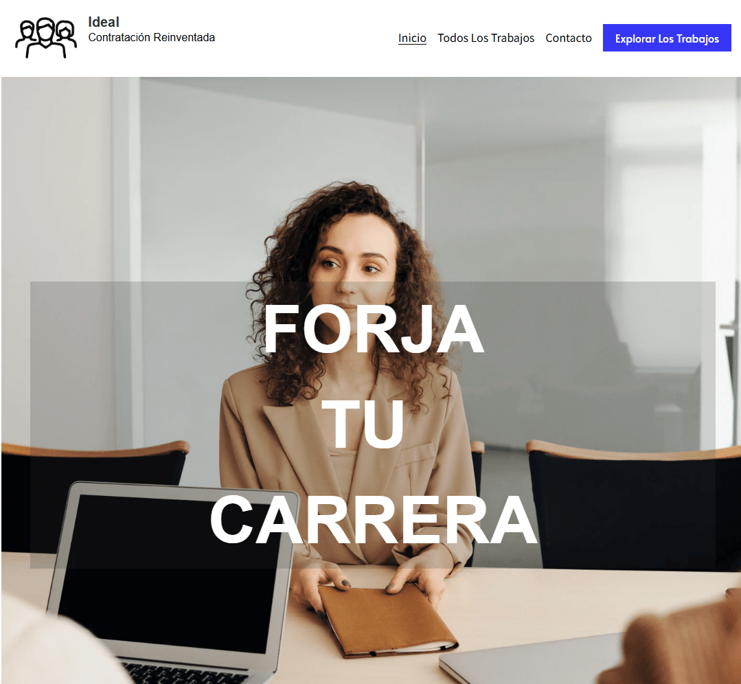 Plantilla de agencia de RR.HH. de Strikingly Plantilla de agencia de RR.HH. de Strikingly