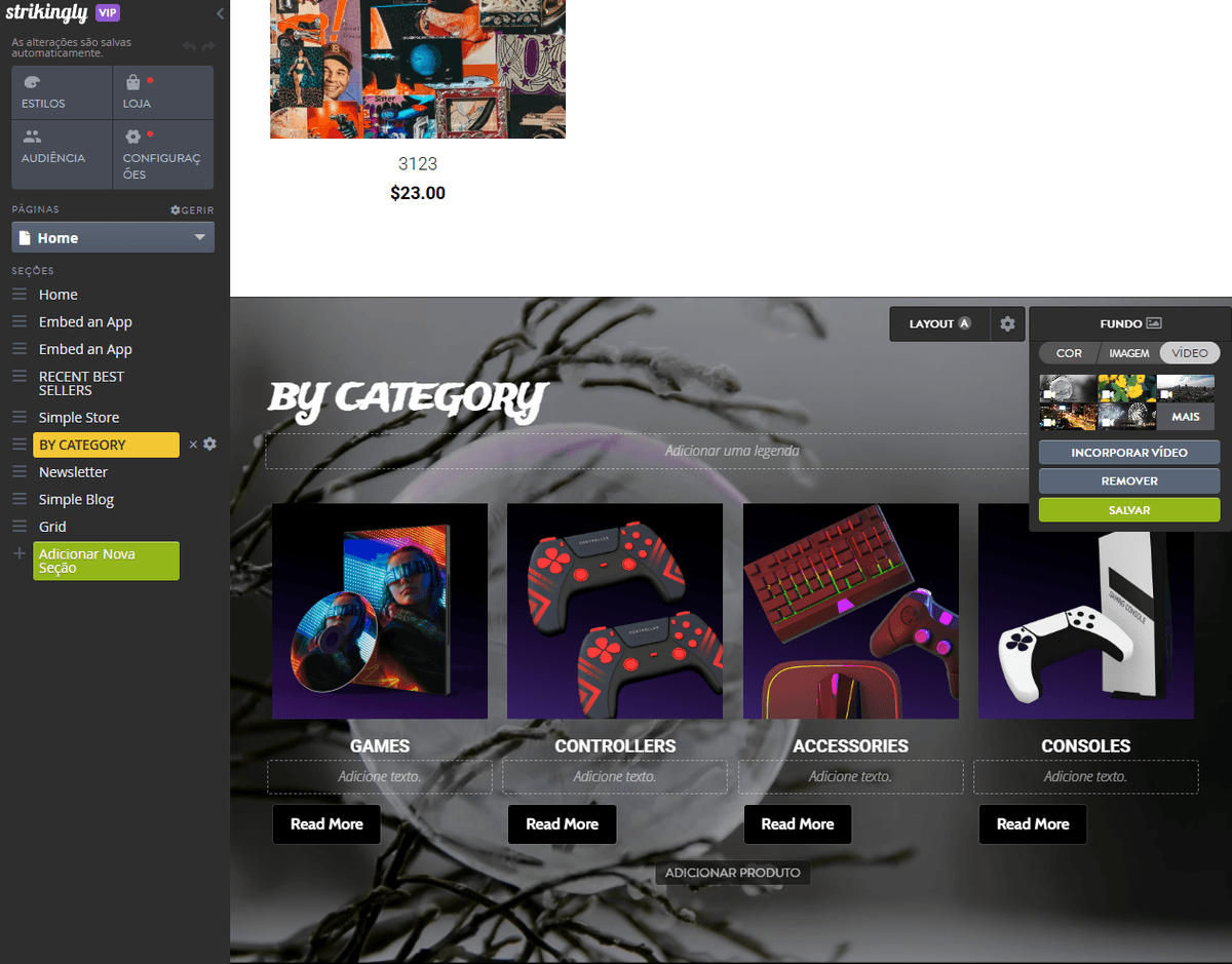 Editor de Sites Impressionante Editor de Sites Impressionante