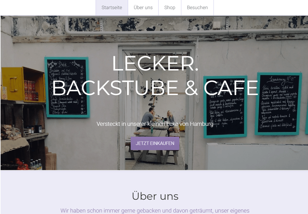 Plantilla de tienda minimalista de Strikingly Plantilla de tienda minimalista de Strikingly