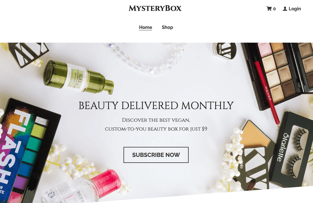 Mystery-Box-Vorlage von Strikingly Mystery-Box-Vorlage von Strikingly