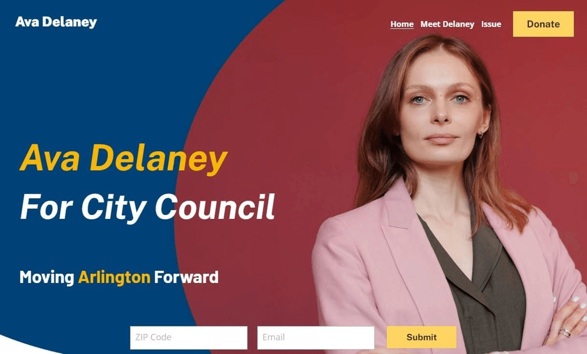 Plantilla Ava de Strikingly Plantilla Ava de Strikingly