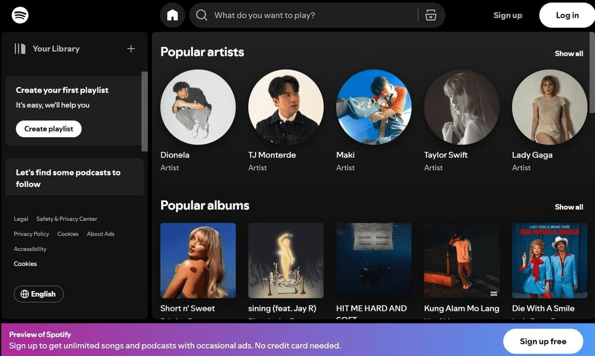 Aplicación Spotify Aplicación Spotify