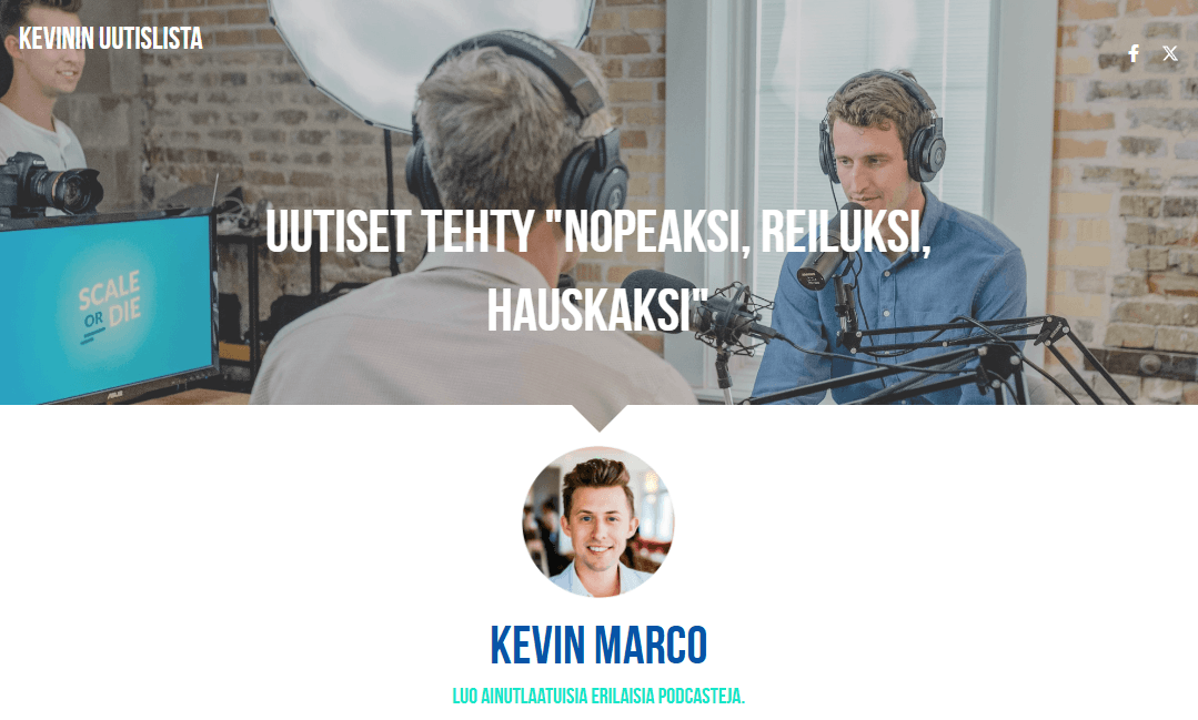 Podcast Template from Strikingly Podcast Template from Strikingly