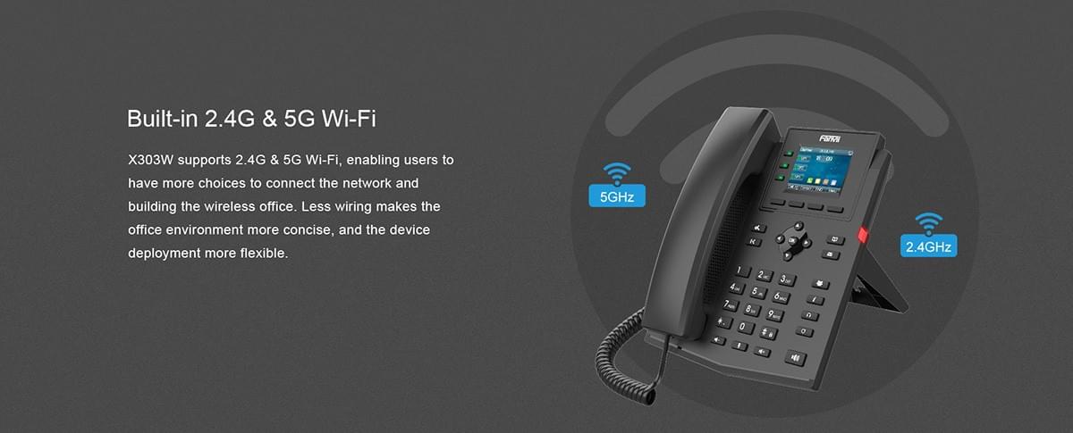 Fanvil X303W 彩色螢幕 Wi-Fi IP 電話 | 免佈線、高 CP 值的企業通訊首選