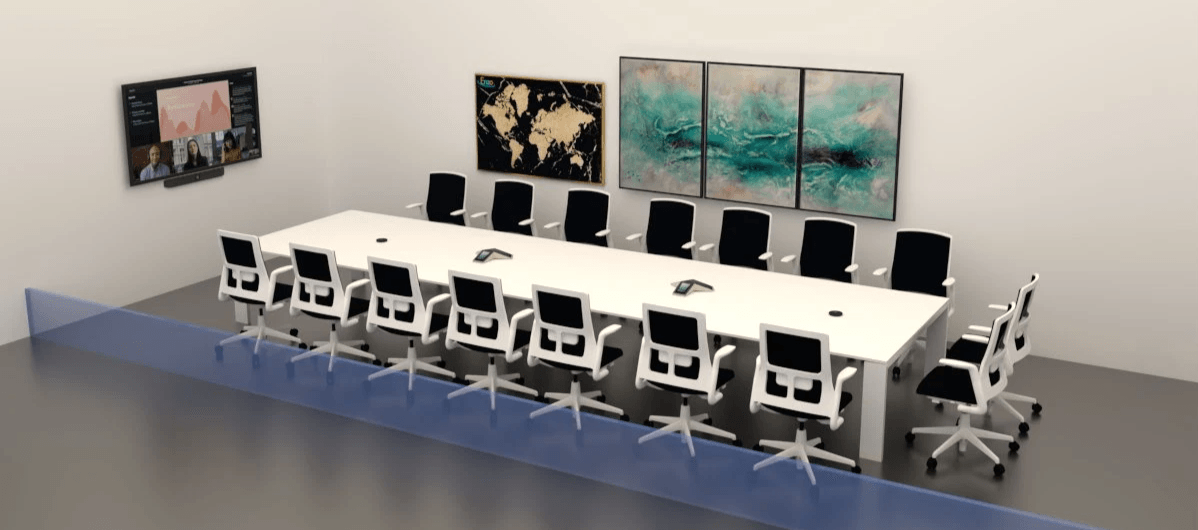 Poly studio x52搭配trio c60會議電話 Poly studio x52搭配trio c60會議電話