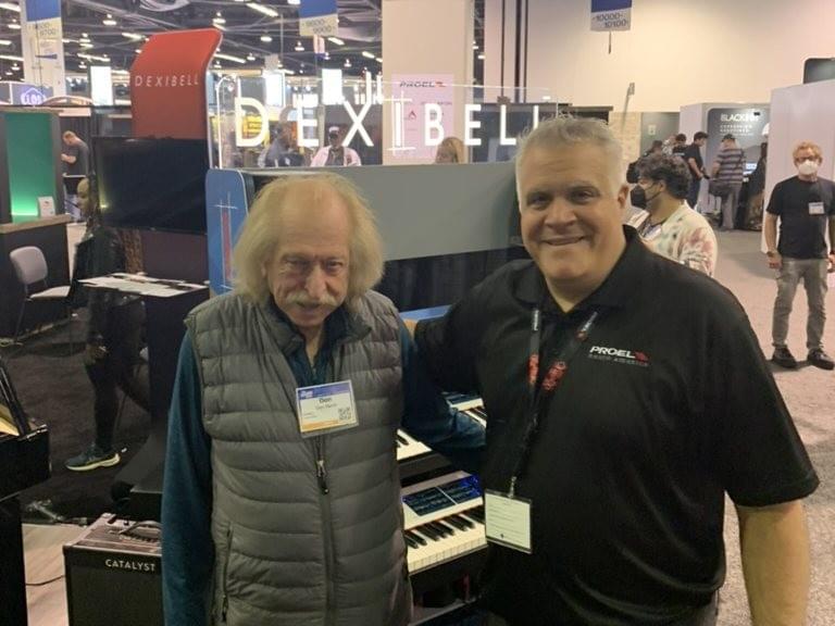 Don Randi at the Dexibell booth