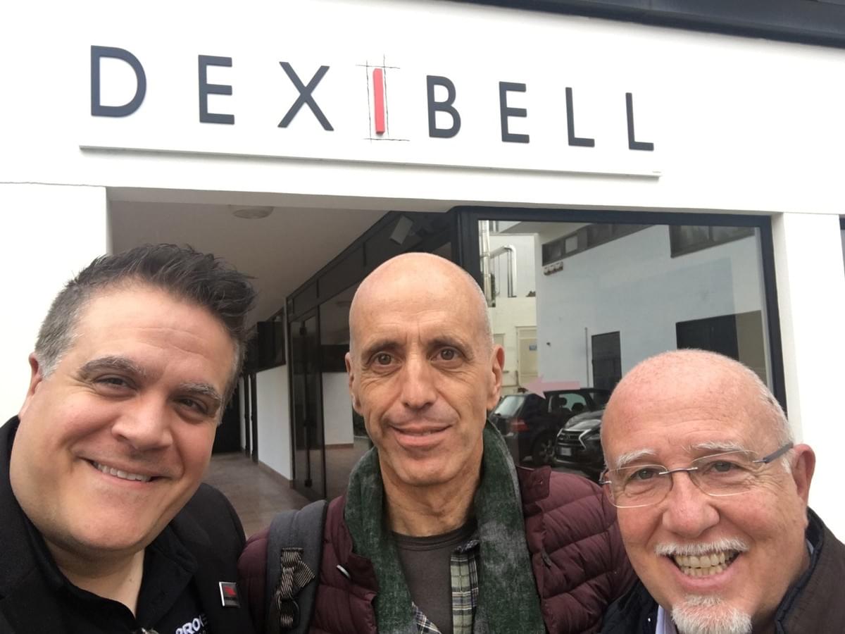 At Dexibell with Luigi Bruti and Fulvio Pesenti