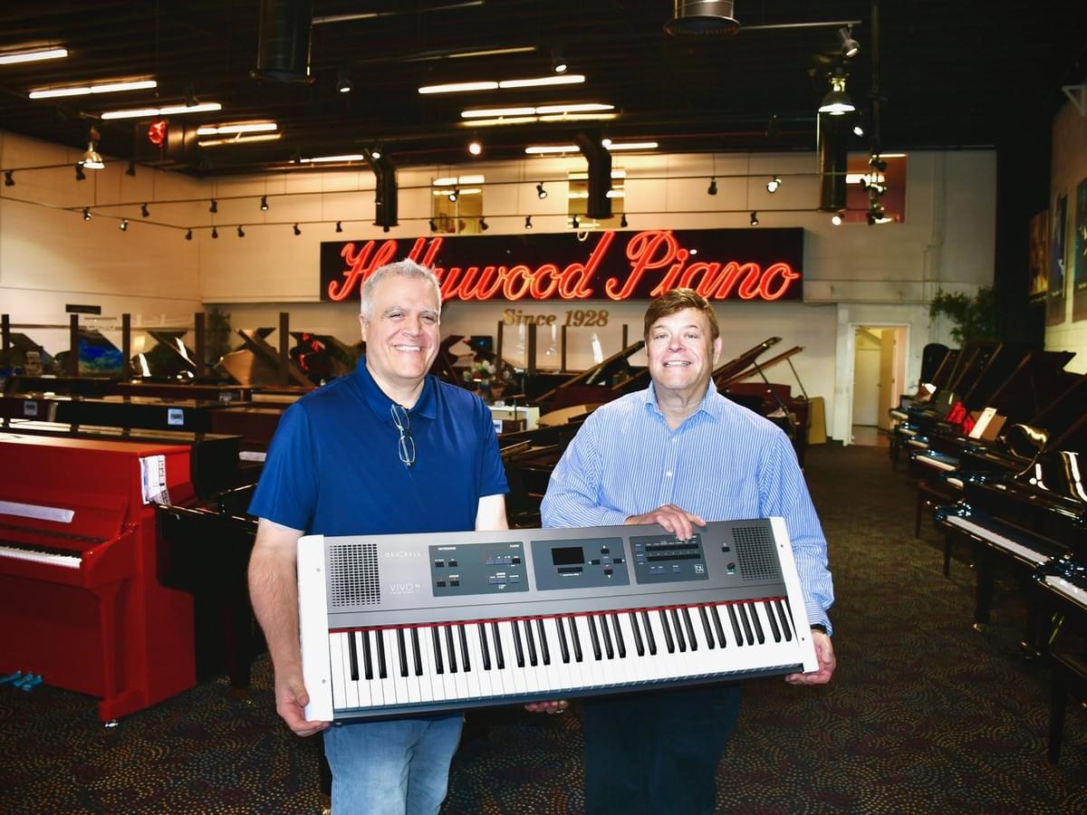 Visiting a piano dealer