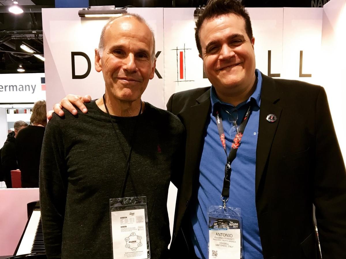 Russell Ferrante at the Dexibell booth