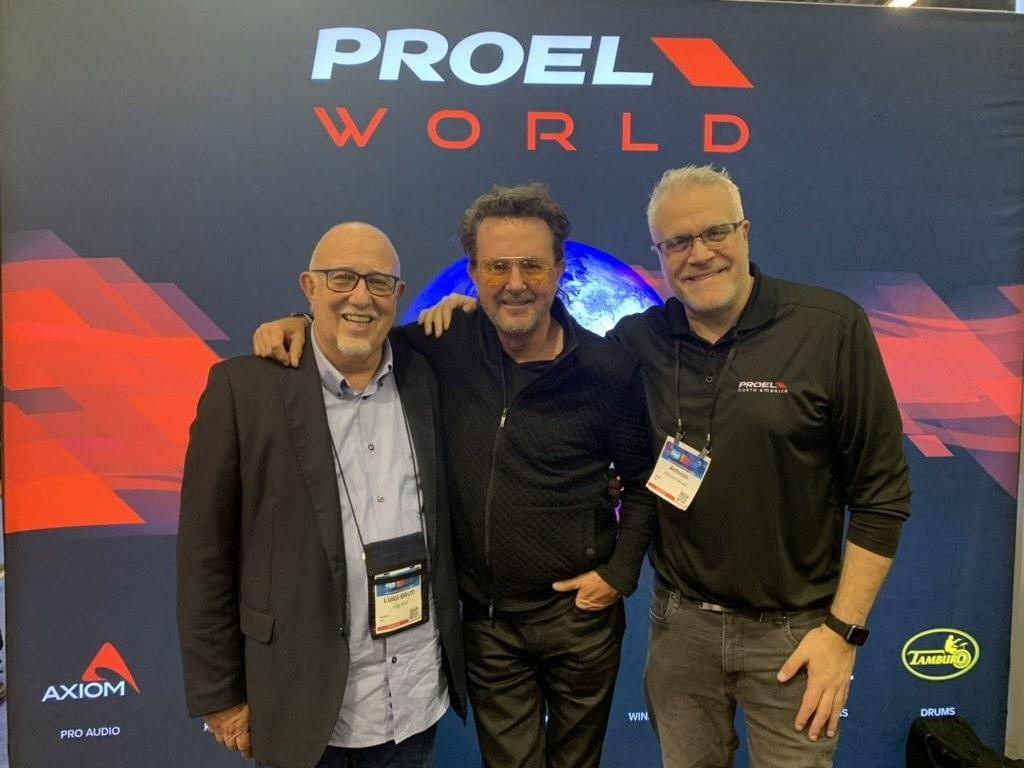 With CJ Vanston and Luigi Bruti at Proel World