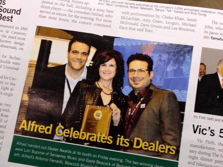 Alfred’s Dealer Awards, with Ron Manus and Gayle Beacock