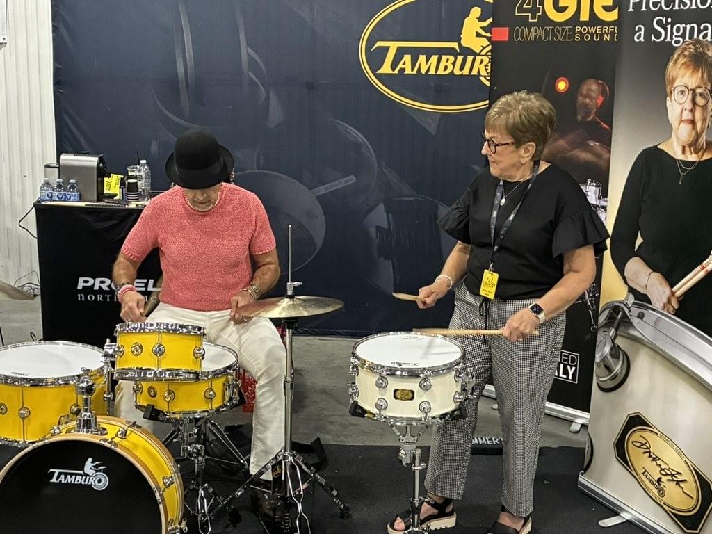 Zoro, Lenny Kravitz’s drummer, with Dorothea Taylor