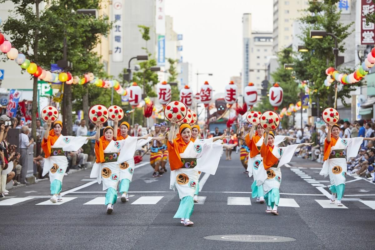 Yamagata Flower Hat festival, one of the 5 major summer festivals of the Tohoku Region! Yamagata Flower Hat festival, one of the 5 major summer festivals of the Tohoku Region!