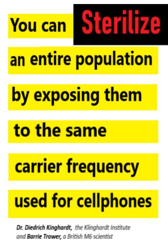 sterilization of population from cellphones sterilization of population from cellphones