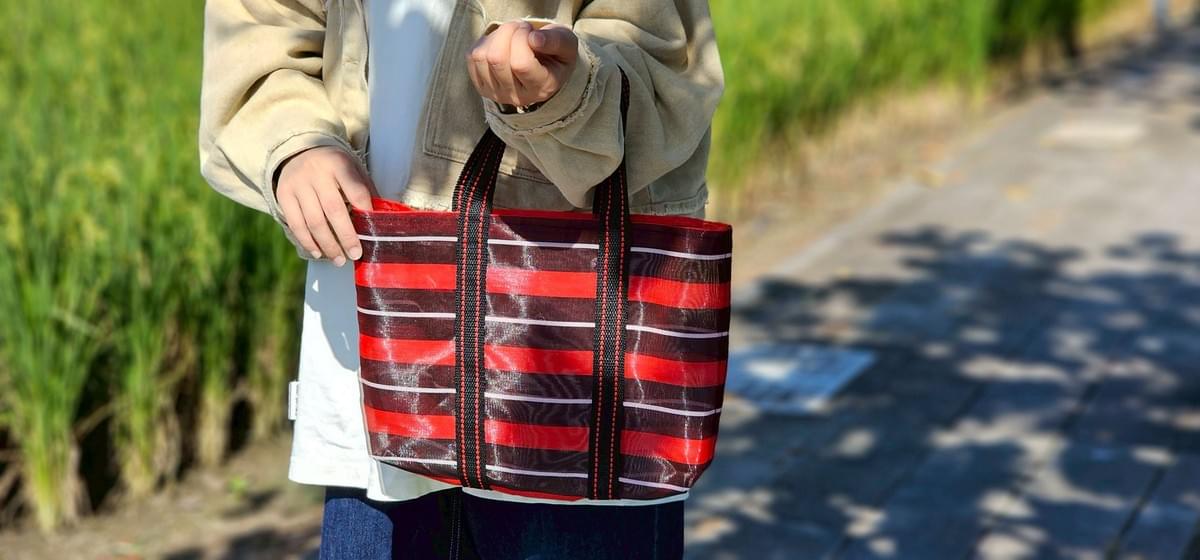 茄芷|2號短織帶提袋