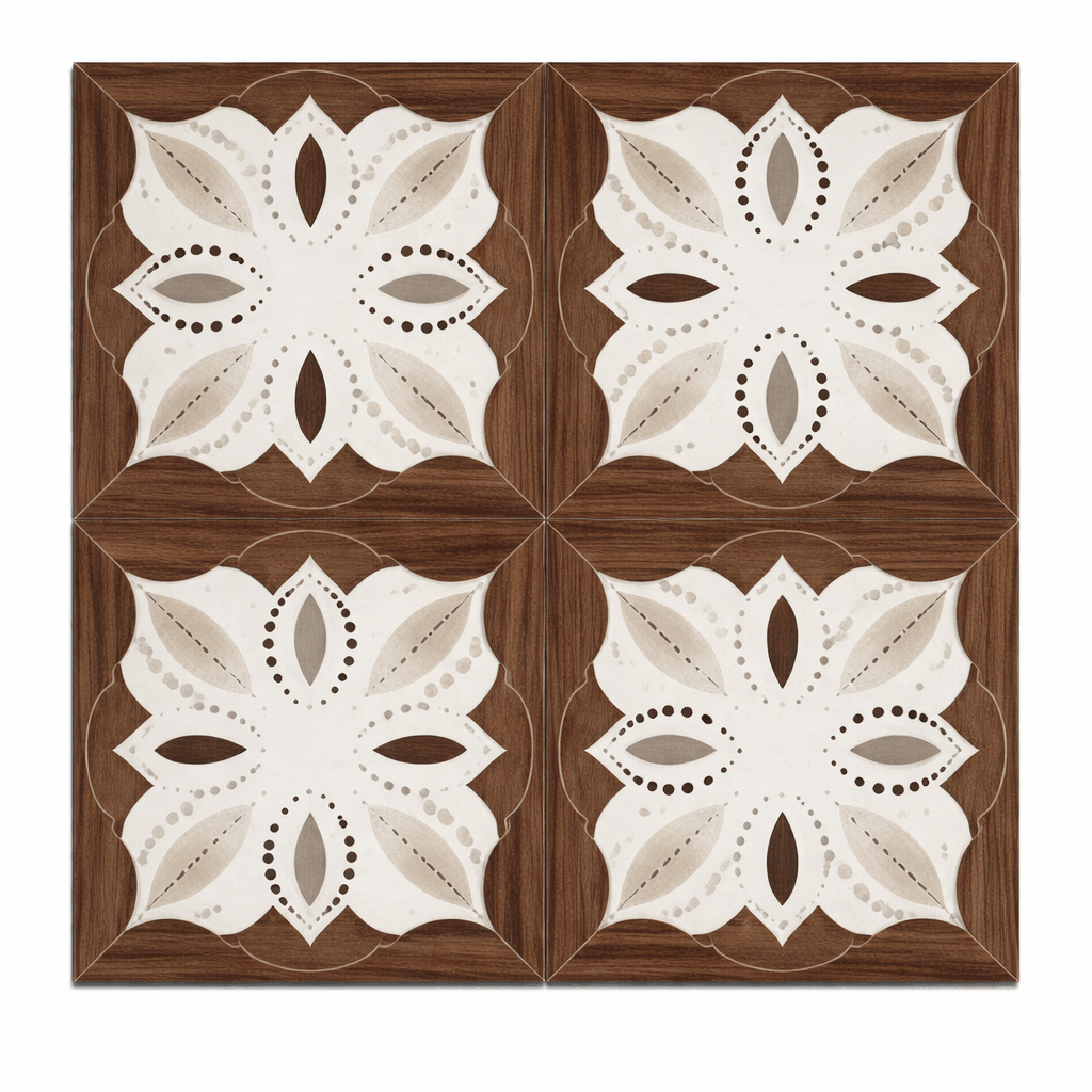Sienna Mandala | Artisan Framed Medallion Tile