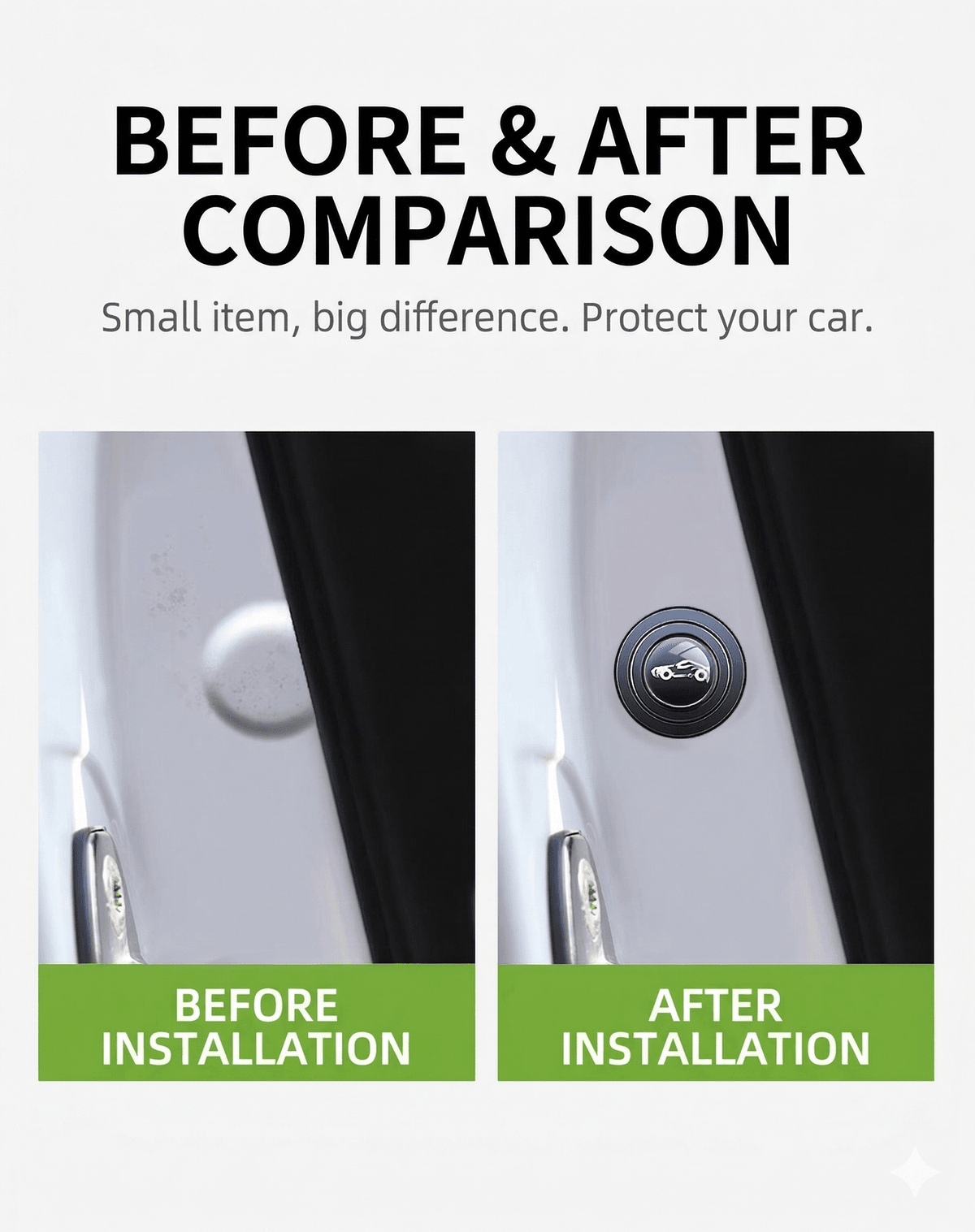 12PCS Universal Car Door Shock Absorption Pads | Anti-Collision Silicone Buffer