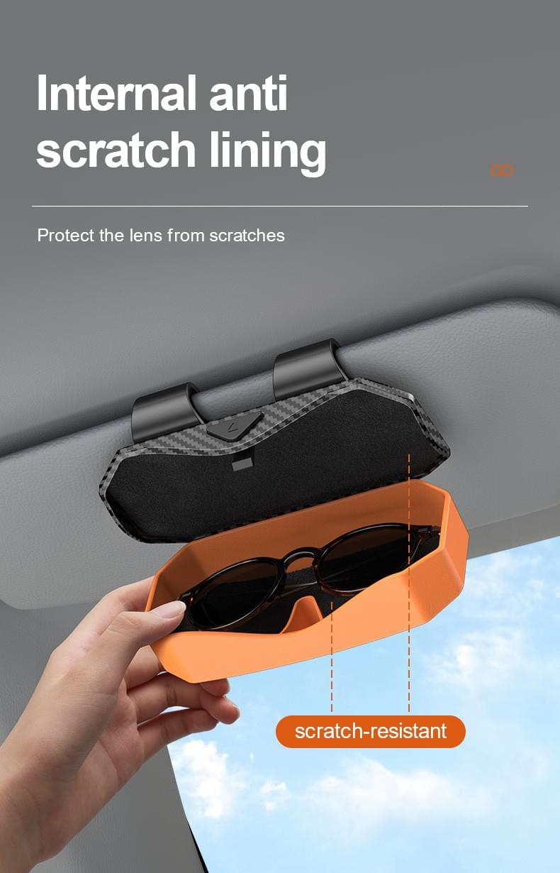 Premium Automotive Sun Visor Glasses Case